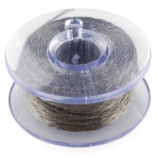 Conductive Thread Bobbin - 30ft (Stainless Steel)