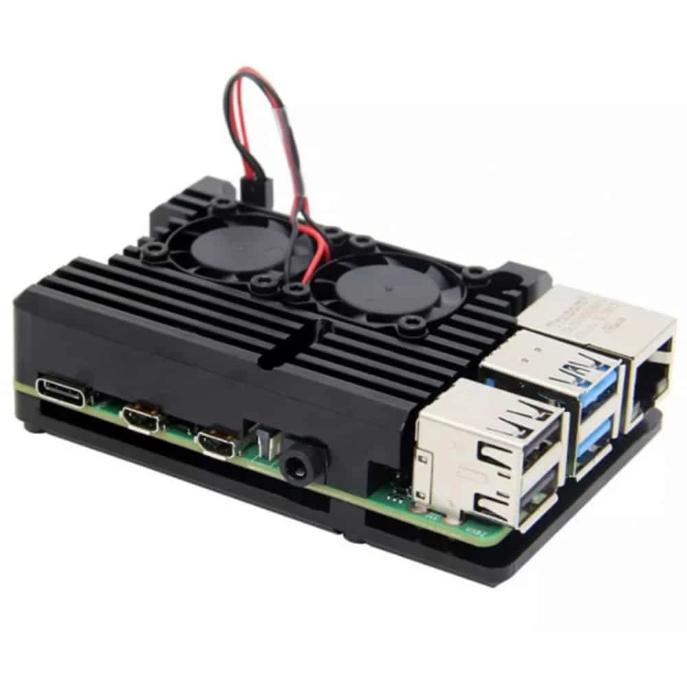 Raspberry Pi 4 Aluminum Case with Fan
