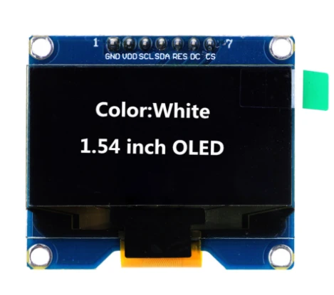 OLED Display White SPI 128x64 1.54 inch
