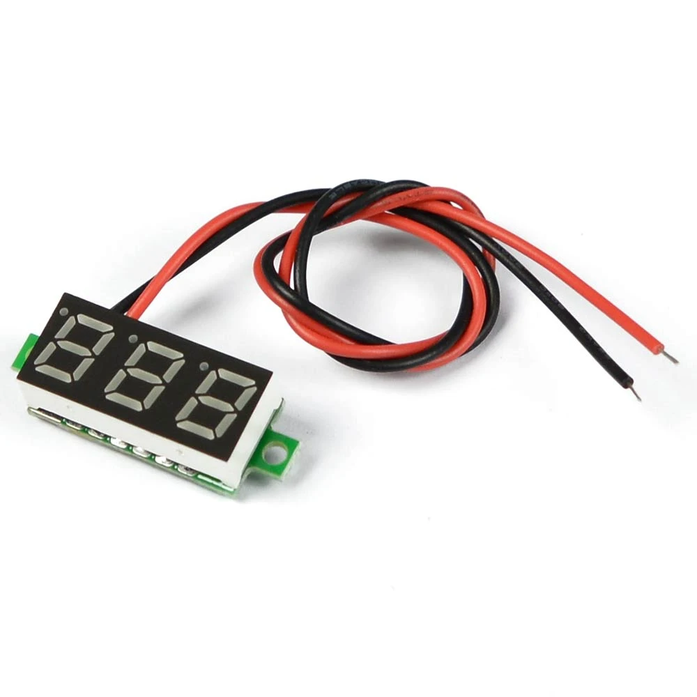 LED digital DC voltmeter Yellow 0.28 Inch