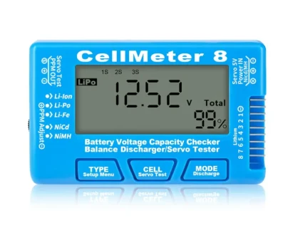 RC Cellmeter 8 Digital Battery Capacity Checker Battery Voltage Tester