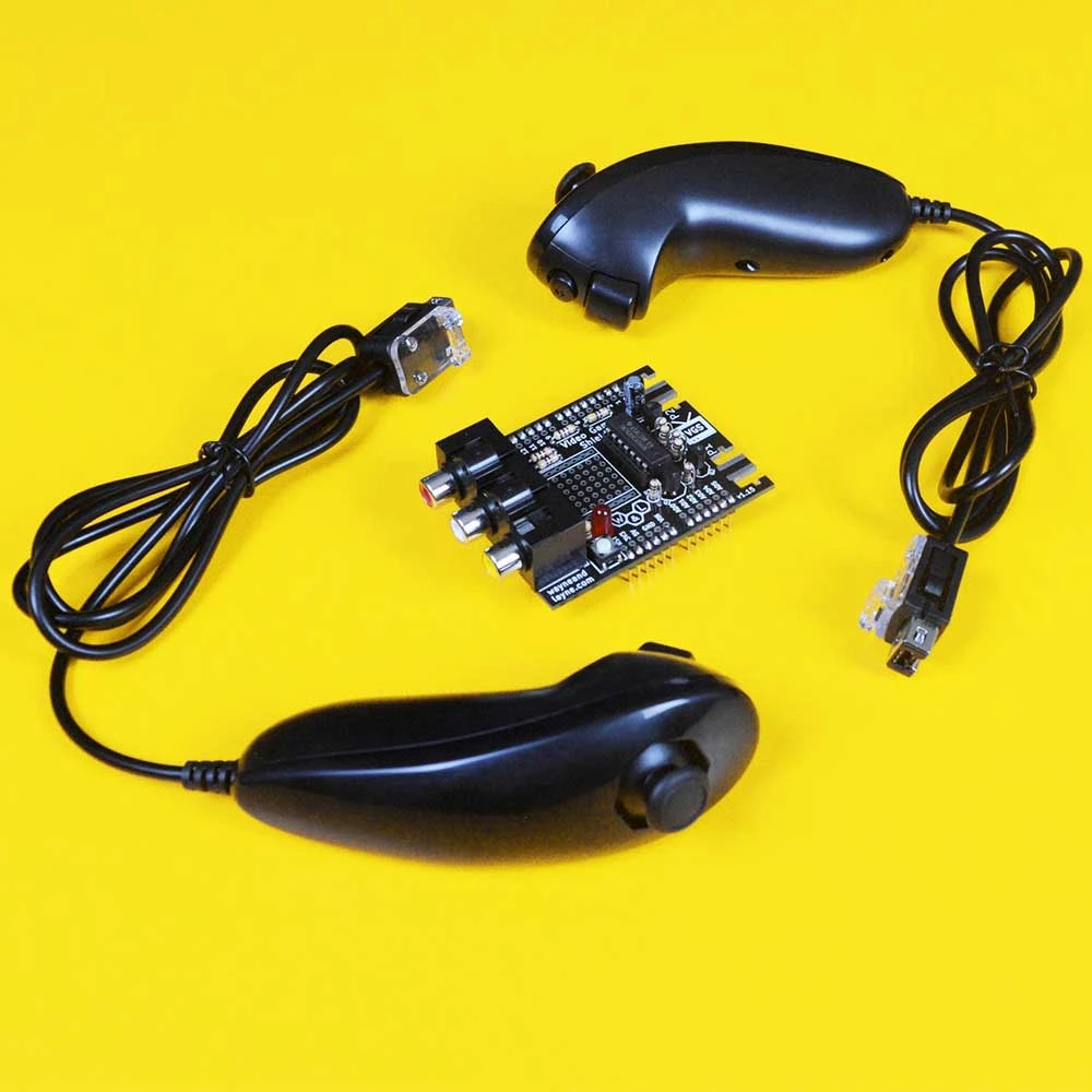 Arduino Video Game Shield with Dual Nunchunk Controllers