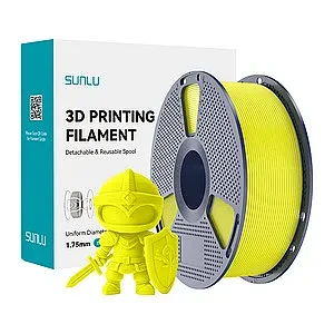 3D Printer Filamnet Sunlu PLA+ Yellow 1.75mm 1kg